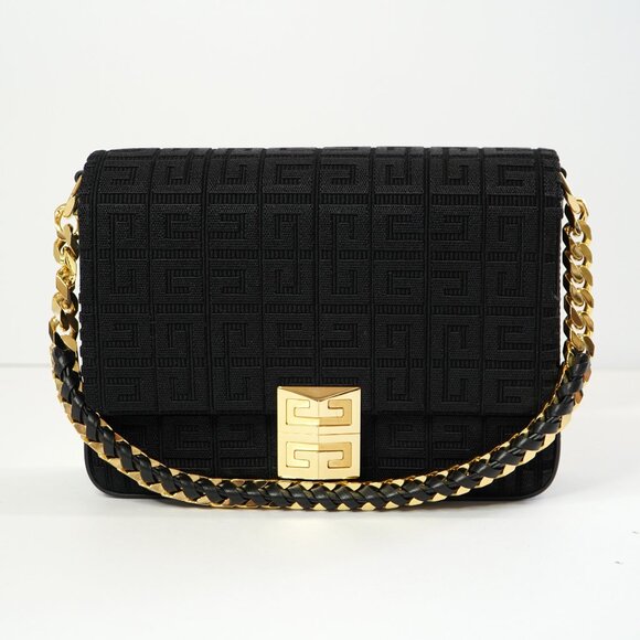 *FINAL SALE* Givenchy Medium 4G Bag in 4G Embroidered Canvas with Chain - Picture 1 of 14